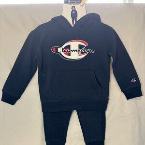🆕 Champion kids sweatsuit, navy with logo - NWT